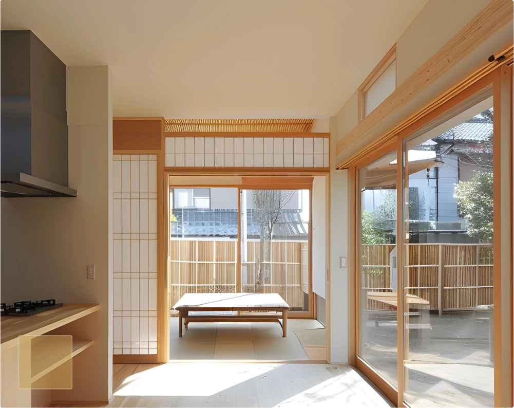 Modern interior with natural light