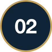Circular design with number two