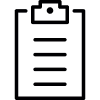 Simple black clipboard icon design