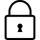Simple padlock icon illustration
