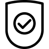 Shield with a check mark symbol